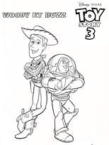 coloriage toy story 3 woody et buzz